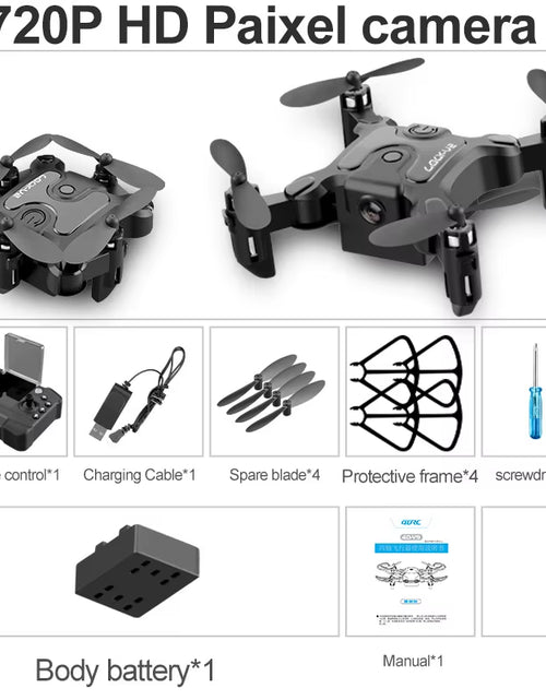 Load image into Gallery viewer, New Mini Drone V2 4K 1080P HD Camera Wifi Fpv Air Pressure Altitude Hold Foldable Quadcopter RC Drone Kid Toy Gift
