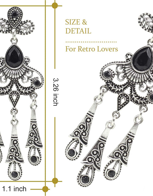 Load image into Gallery viewer, 20S Flapper Gatsby Sequin Beaded Evening Cocktail Dress with Accessories Set
