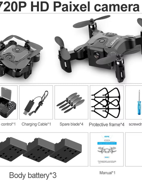 Load image into Gallery viewer, New Mini Drone V2 4K 1080P HD Camera Wifi Fpv Air Pressure Altitude Hold Foldable Quadcopter RC Drone Kid Toy Gift
