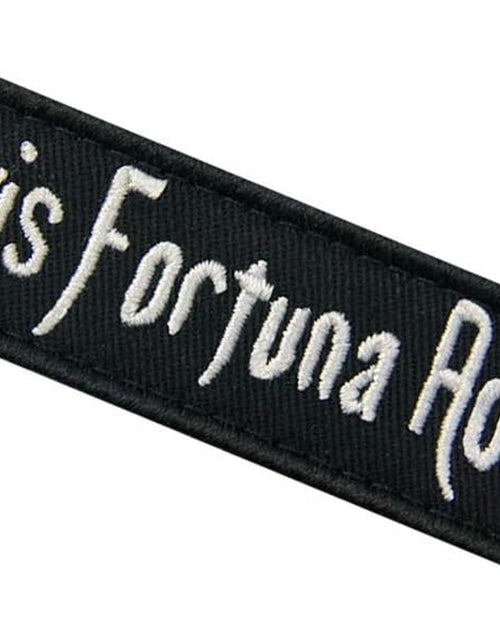 Load image into Gallery viewer, Fortis Fortuna Adiuvat Fortune Favors the Brave Morale Tactical Patch Embroidered Applique Fastener Hook &amp; Loop Emblem
