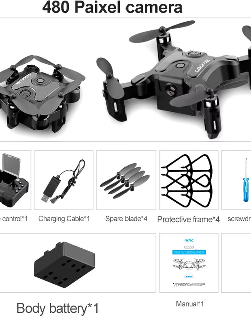 Load image into Gallery viewer, New Mini Drone V2 4K 1080P HD Camera Wifi Fpv Air Pressure Altitude Hold Foldable Quadcopter RC Drone Kid Toy Gift
